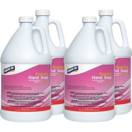Genuine Joe Handwash, Foam, Ultra Mild, 1 Gallon, Pink, 4PK PK4 GJO18418CT